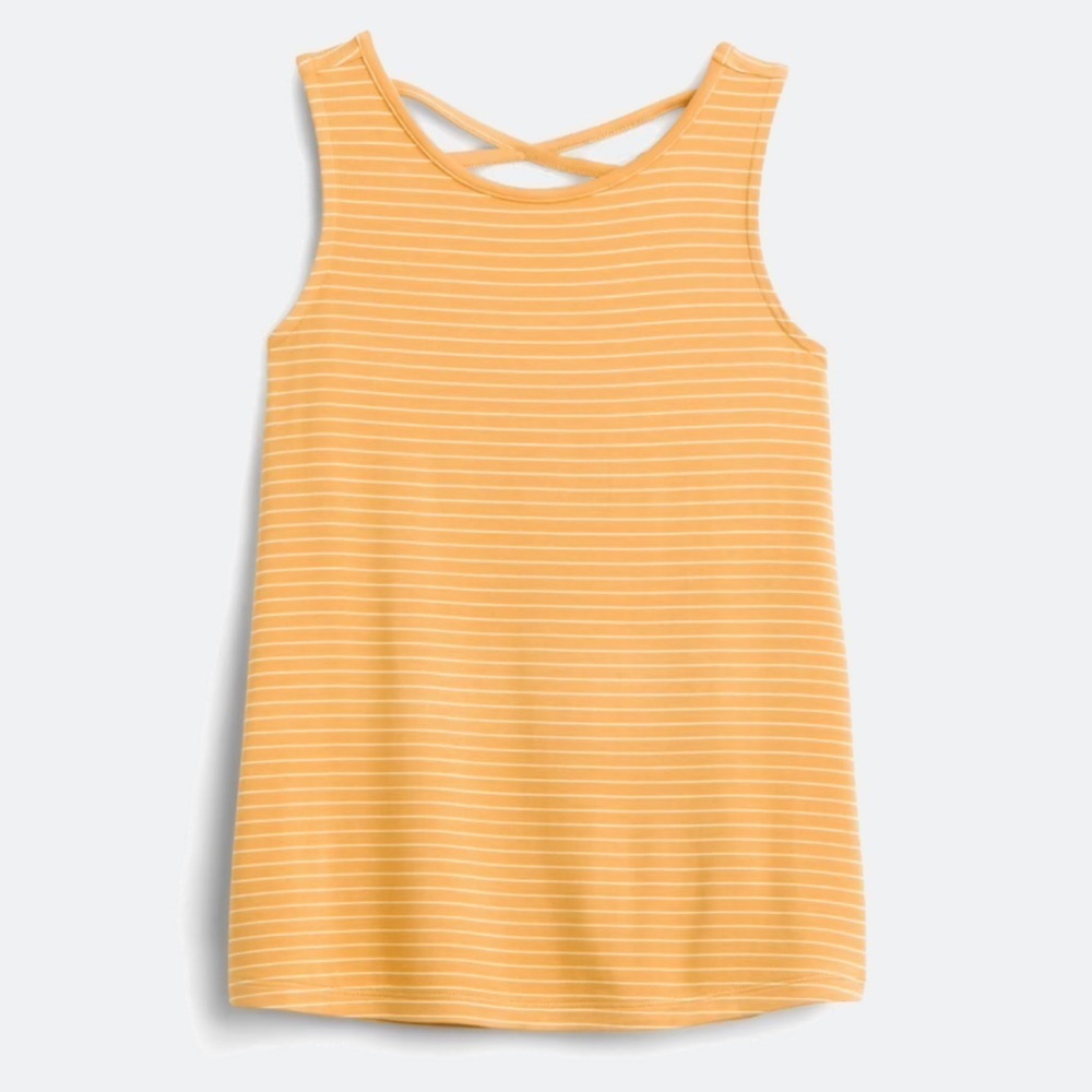 Striped Yellow Tank Top for Kids